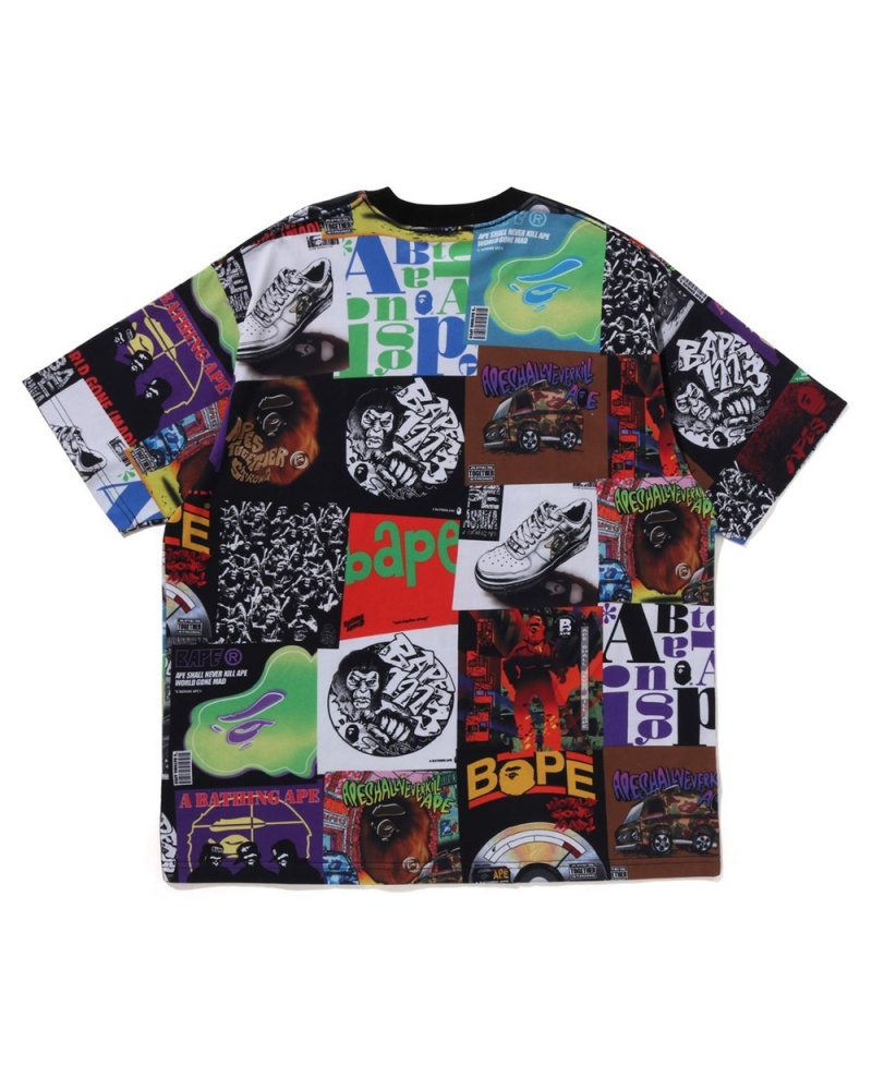 T Shirts Bape Album Monogram Multicolore Homme | HSJ-06515702